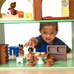 Excellerations® Crescent Doll House -Toy Room S1023371 1