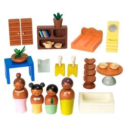 Excellerations® Crescent Doll House -Toy Room S1023371 4