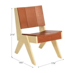 Excellerations® Natural Plywood Lounge Chair -Toy Room S1024525 3