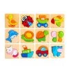Handy Wooden Block Puzzles - 12 Piece Set With Storage Shelf 1 Handy Wooden Block Puzzles - 12 Piece Set With Storage Shelf -Toy Room S1053821