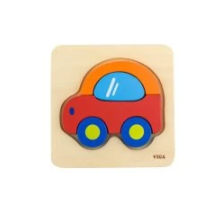 Handy Wooden Block Puzzles - 12 Piece Set With Storage Shelf -Toy Room S1053821 4