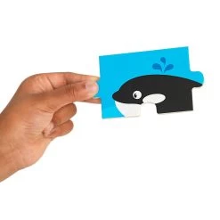 Wooden 16-Piece Puzzle - Set Of 12 With Storage Shelf -Toy Room S1055834 5