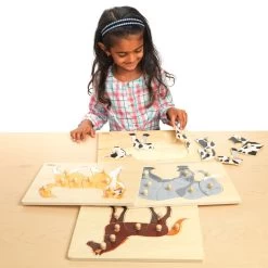 Wooden Flat Puzzles - Set Of 6 -Toy Room S1058448 4