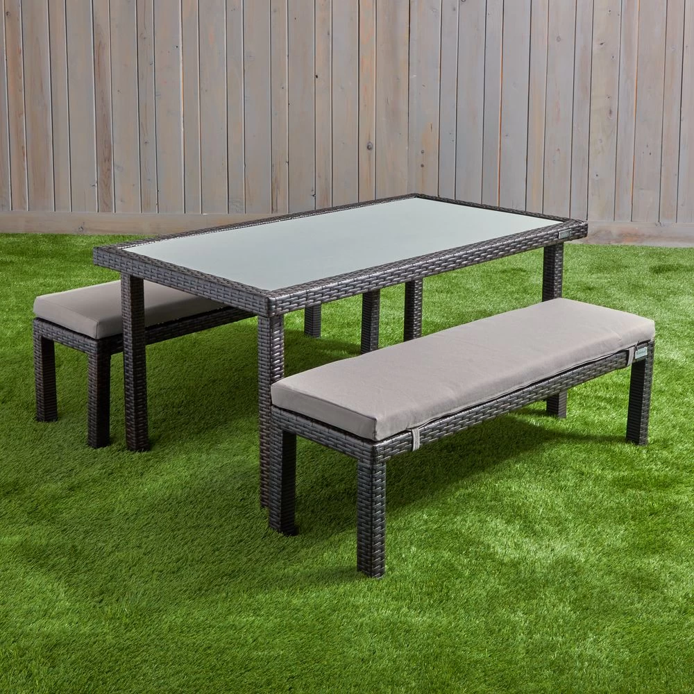 Excellerations® Outdoor Wicker Dining Set 21" (Preschool Height) 4 Excellerations® Outdoor Wicker Dining Set 21" (Preschool Height) - Image 2