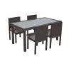 Excellerations® Outdoor Dining Set - 4 Chairs & 1 Table 21" (Preschool Height) -Toy Room S1178486