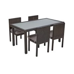 Excellerations® Outdoor Dining Set - 4 Chairs & 1 Table 21" (Preschool Height)