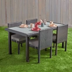 Excellerations® Outdoor Dining Set - 4 Chairs & 1 Table 21" (Preschool Height) -Toy Room S1178486 1