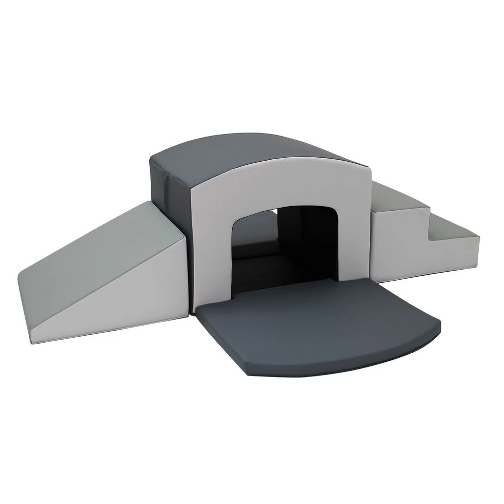SoftScape Playtime Tunnel Climber Plus - Gray 3 SoftScape Playtime Tunnel Climber Plus - Gray