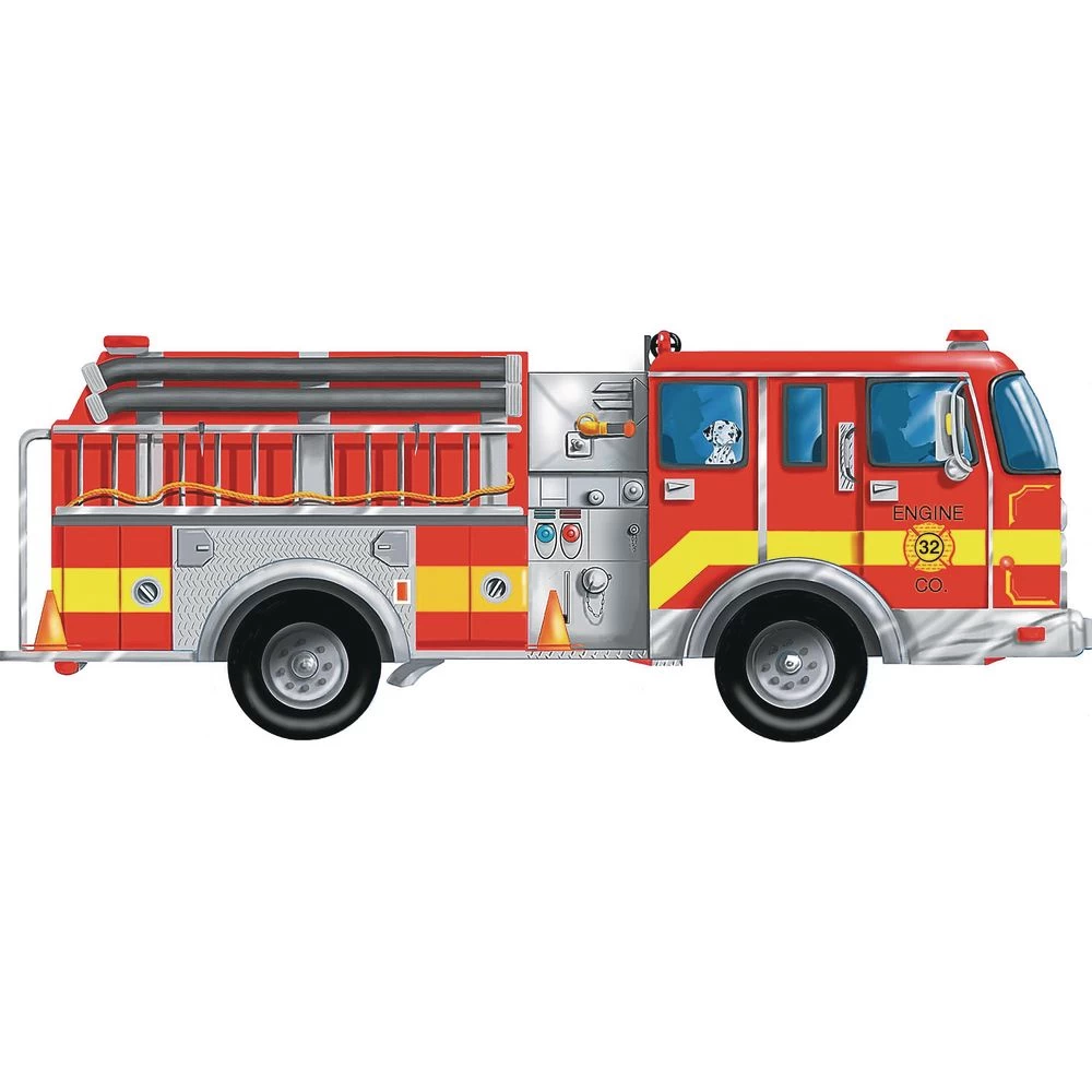 Melissa & Doug Giant Fire Truck Floor Puzzle 3 Melissa & Doug Giant Fire Truck Floor Puzzle
