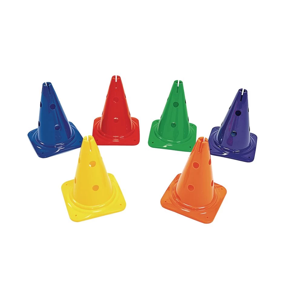 Discount School Supply® Cones With Holes - Set Of 6 3 Discount School Supply® Cones With Holes - Set Of 6