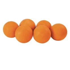 Excellerations® 6"Dia. Orange Best Quality Rubber Playground Balls - Set Of 6