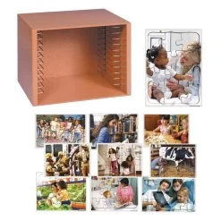 Community Puzzles & Rack Set - Set Of 12