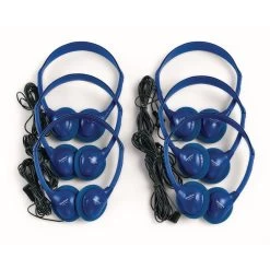 HamiltonBuhl Blue Headphones - Set Of 6
