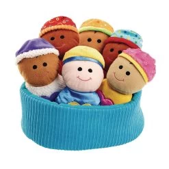 Excellerations® Plush Basket Of Sensory Babies - 7 Pieces