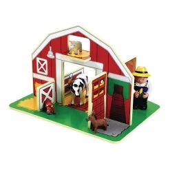 Excellerations® Toddler Wooden Barn -Toy Room S585222 1