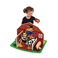 Excellerations® Toddler Wooden Barn -Toy Room S585222 3