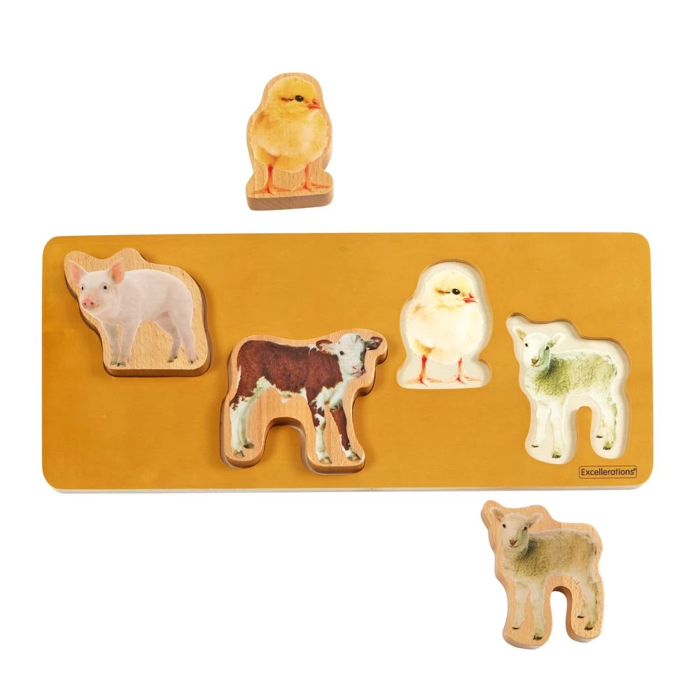 Excellerations® Toddler Photo Puzzles- Farm Animals 4 Excellerations® Toddler Photo Puzzles- Farm Animals - Image 2