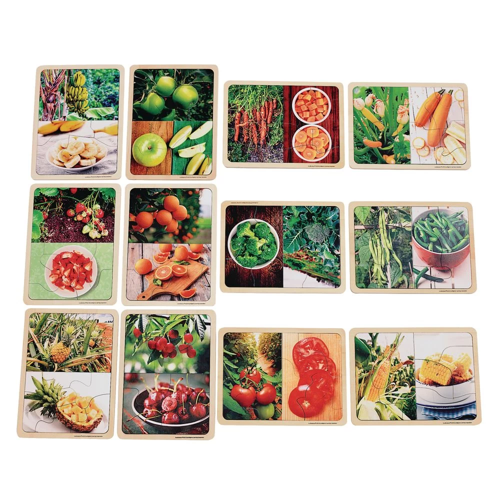 Excellerations® Fruit And Vegetable Photo Puzzles Set Of 12 4 Excellerations® Fruit And Vegetable Photo Puzzles Set Of 12 - Image 2