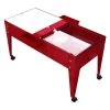 Double-Well Sand And Water Activity Table With Clear Liner - Red -Toy Room S657998
