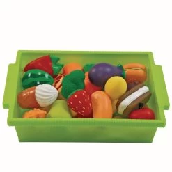 Excellerations® My First Soft Play Food Set - 24 Pieces With Storage Bin