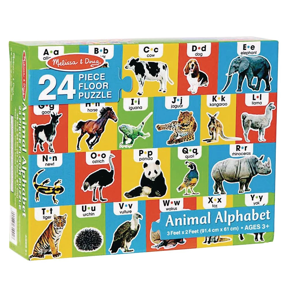 Melissa & Doug Animal Alphabet Floor Puzzle 5 Melissa & Doug Animal Alphabet Floor Puzzle - Image 3