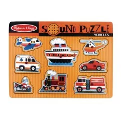 Melissa & Doug Sound Puzzle - Vehicles -Toy Room S696184 0