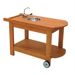 Excellerations® Outdoor Rolling Planting Cart With Water Pump