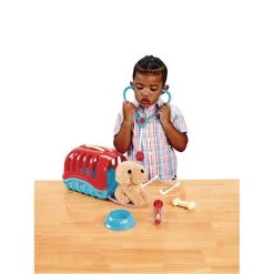 Playgo Pretend Vet With Puppy And Carrier - 7 Pieces -Toy Room S697322 1
