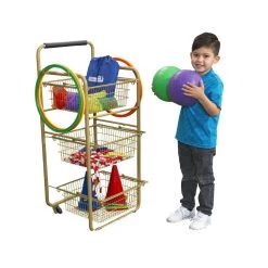 Excellerations® Outdoor Storage Cart With Removable Baskets -Toy Room S730382 4