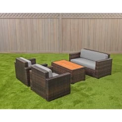 Excellerations® Outdoor Wicker Furniture 4-Piece Set (Preschool Height)