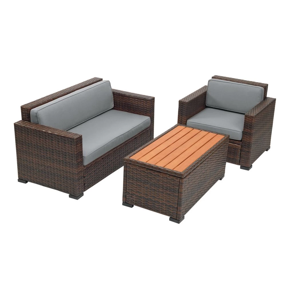 Excellerations® Outdoor Wicker Furniture 4-Piece Set (Preschool Height) 6 Excellerations® Outdoor Wicker Furniture 4-Piece Set (Preschool Height) - Image 4