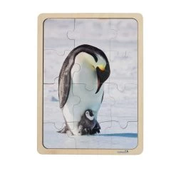 Excellerations® Animal Families Around The World Wooden Puzzles And Posters Set Of 9 -Toy Room S736635 2