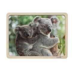 Excellerations® Animal Families Around The World Wooden Puzzles And Posters Set Of 9 -Toy Room S736635 4