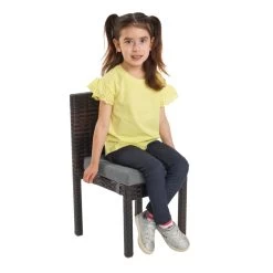 Excellerations® Outdoor Wicker Dining Chair (Preschool Height) -Toy Room S739379 2