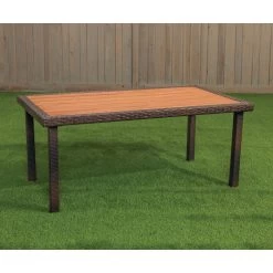 Excellerations® Outdoor Wicker Dining Table (Preschool Height)