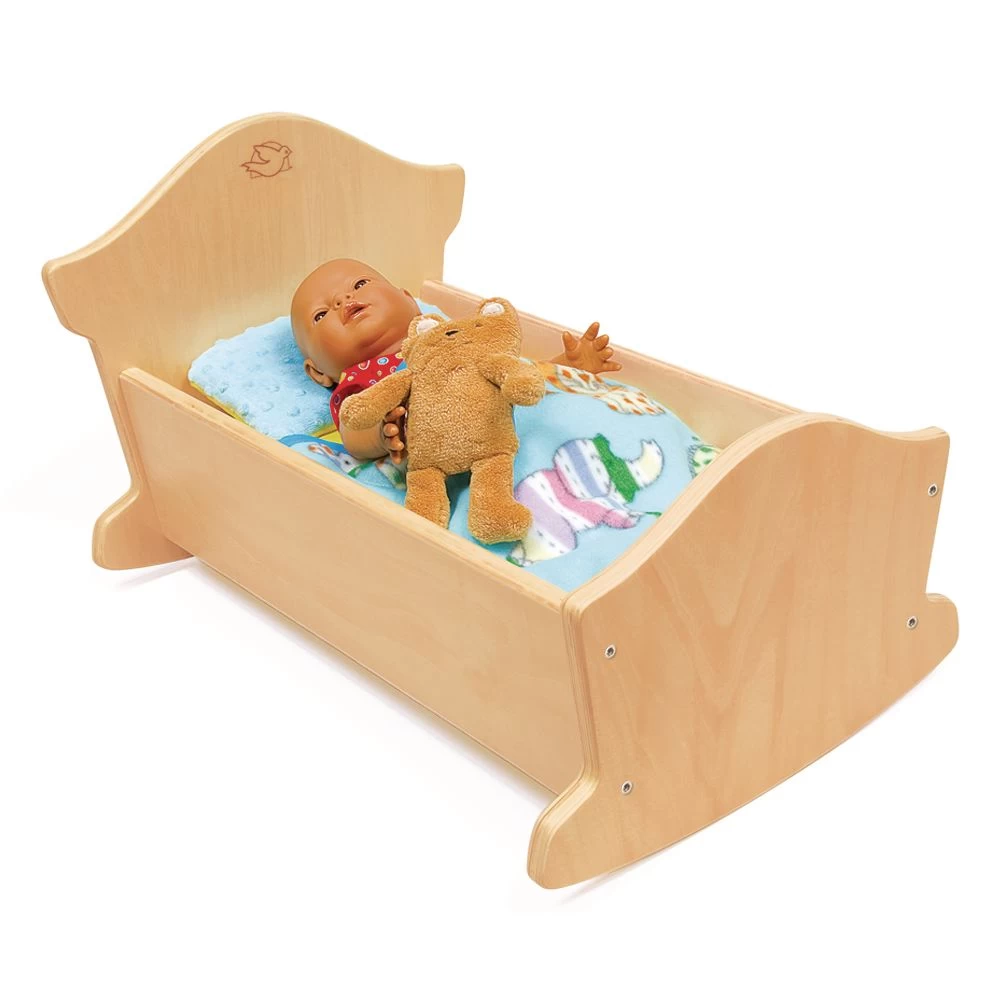 Excellerations® Wooden Doll Cradle 3 Excellerations® Wooden Doll Cradle