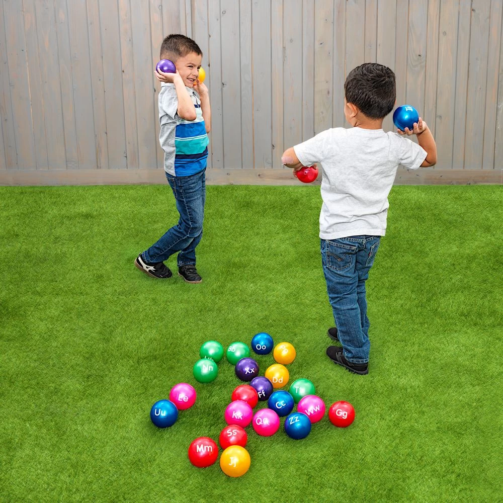 Excellerations® 3" Alphabet Balls - Set Of 26 With Air Pump 6 Excellerations® 3" Alphabet Balls - Set Of 26 With Air Pump - Image 4