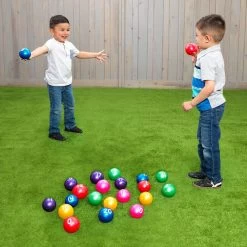 Excellerations® 3" Number Ball - Set Of 21 With 1 Air Pump -Toy Room S943633 2