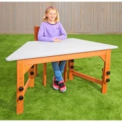 Excellerations® Outdoor Adjustable Trapezoid Desk -Toy Room S968816 2