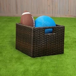 Excellerations® Indoor/Outdoor Wicker Basket - Small Indoor-outdoor Baskets For Kids 9 Excellerations® Indoor/Outdoor Wicker Basket - Small Indoor-outdoor Baskets For Kids -Toy Room S968993 1