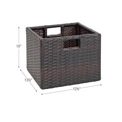 Excellerations® Indoor/Outdoor Wicker Basket - Small Indoor-outdoor Baskets For Kids 10 Excellerations® Indoor/Outdoor Wicker Basket - Small Indoor-outdoor Baskets For Kids -Toy Room S968993 2