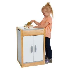 Excellerations® Sustainably Harvested Rubberwood Modern Sink -Toy Room S981369 4