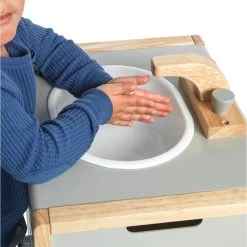 Excellerations® Sustainably Harvested Rubberwood Modern Sink -Toy Room S981369 5