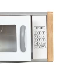 Excellerations® Sustainably Harvested Rubberwood Modern Microwave -Toy Room S981421 4