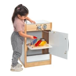 Excellerations® Sustainably Harvested Rubberwood Modern Dishwasher -Toy Room S981444 1