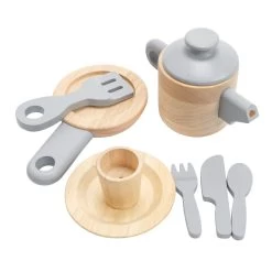 Excellerations® Sustainably Harvested Rubberwood Modern Cookware -Toy Room S981458 2