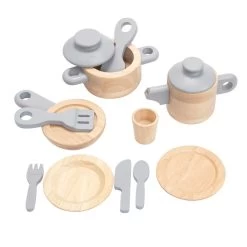 Excellerations® Sustainably Harvested Rubberwood Modern Cookware -Toy Room S981458 3