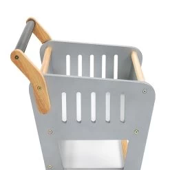 Excellerations® Sustainably Harvested Rubberwood Grocery Cart -Toy Room S981476 0