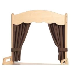 Theatre Add-on With Taupe Curtains