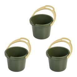 Dantoy Green Bean Bucket With Lip - Set Of 3
